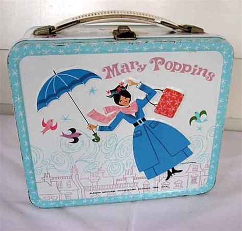 Vintage 1964 Mary Poppins Metal Lunch Box for Your 